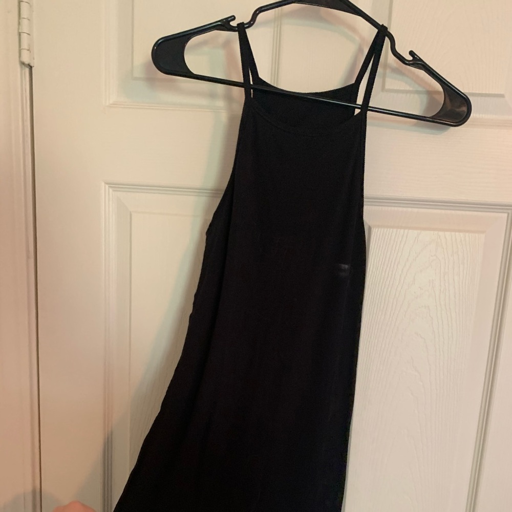 Black bodycon tank dress